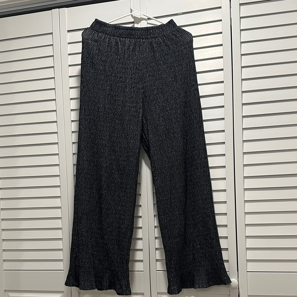 Elegant Black Woven Pants